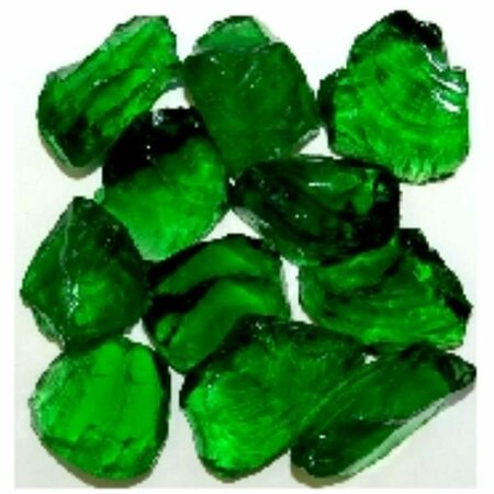 CALLE Recycled Chunky Glass, Green - Medium - 0.5-1 in. - 1 lbs CA2522530